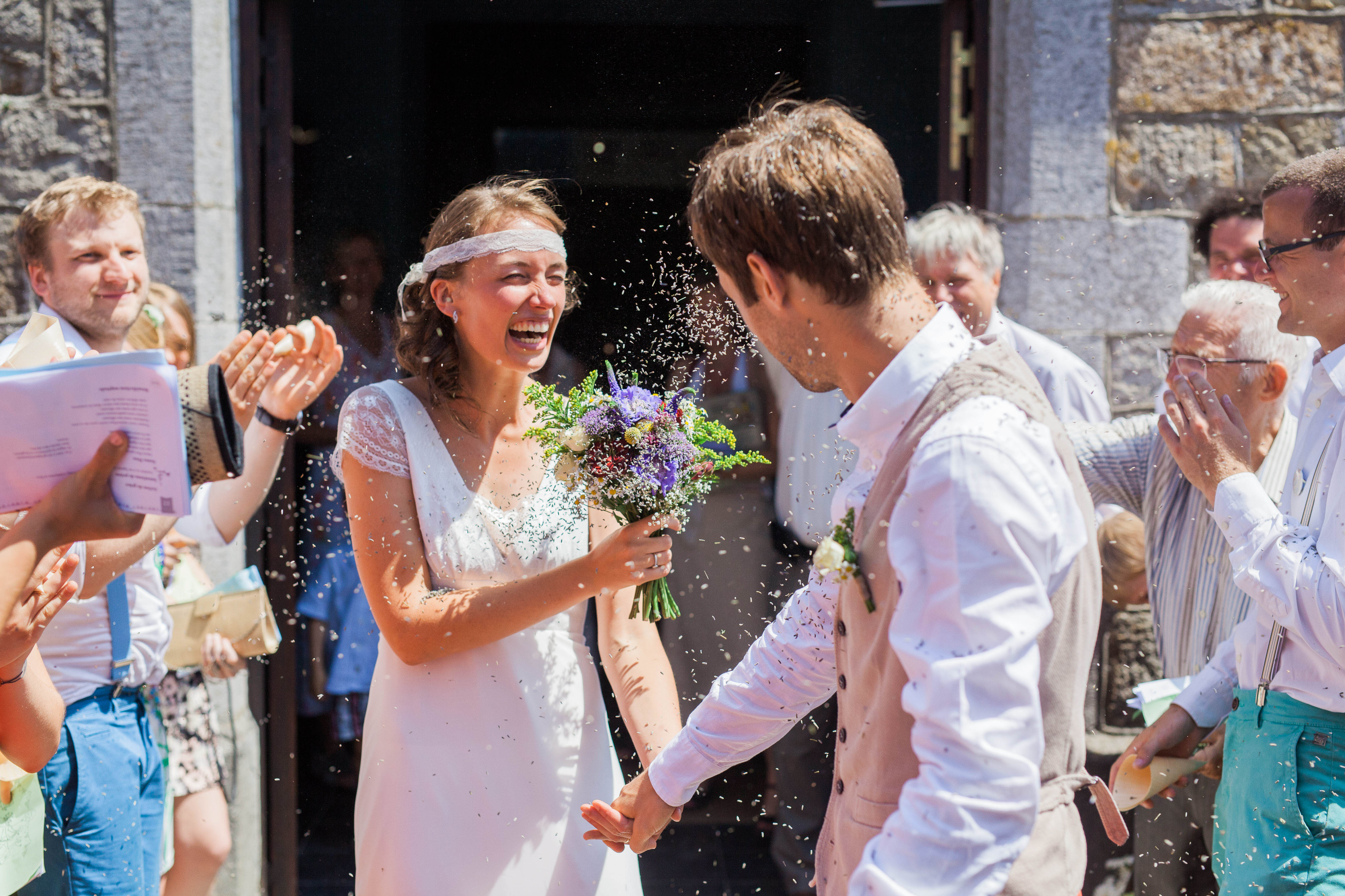 Mariage en robe de mariée de chez Queen to be à Bruxelles