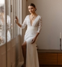 Arc en Ciel, robe de mariée par Elsa Gary, showroom Queen to be de Bruxelles