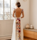 Fleur de Printemps, robe de mariée par Elsa Gary, showroom Queen to be à Bruxelles