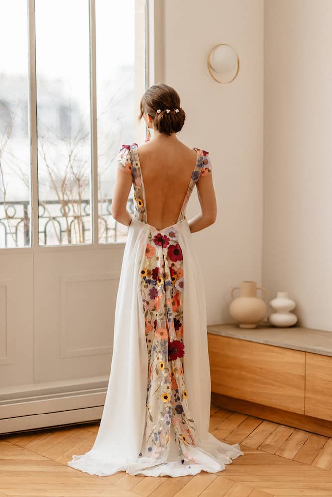 Fleur de Printemps, robe de mariée Elsa Gary by Anne à Bruxelles, Belgique