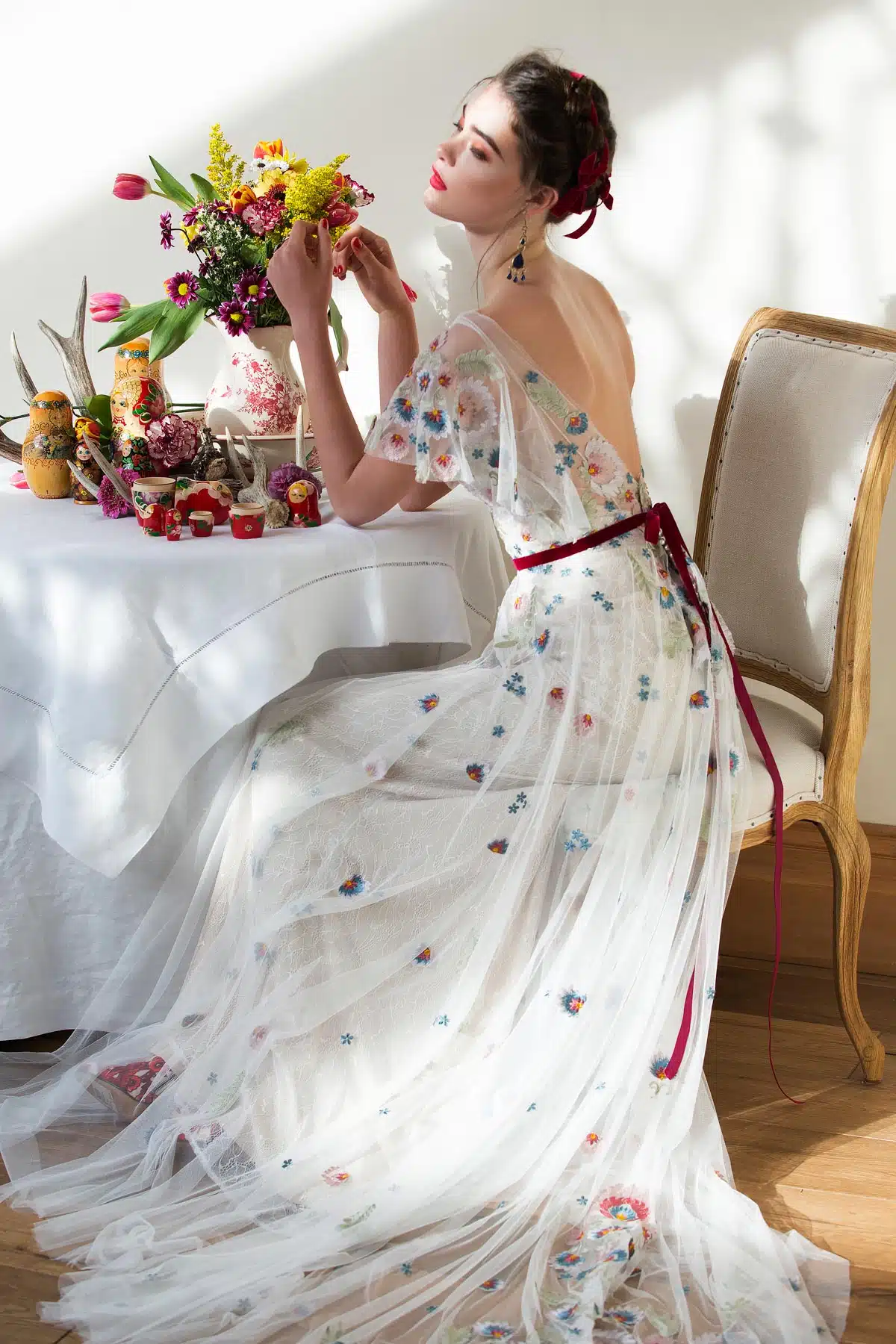 Heartleaf Color par Watters, créatrice de robes de mariée chez Queen to be