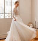 Julie, robe de mariée par Elsa Gary, showroom Queen to be à Bruxelles