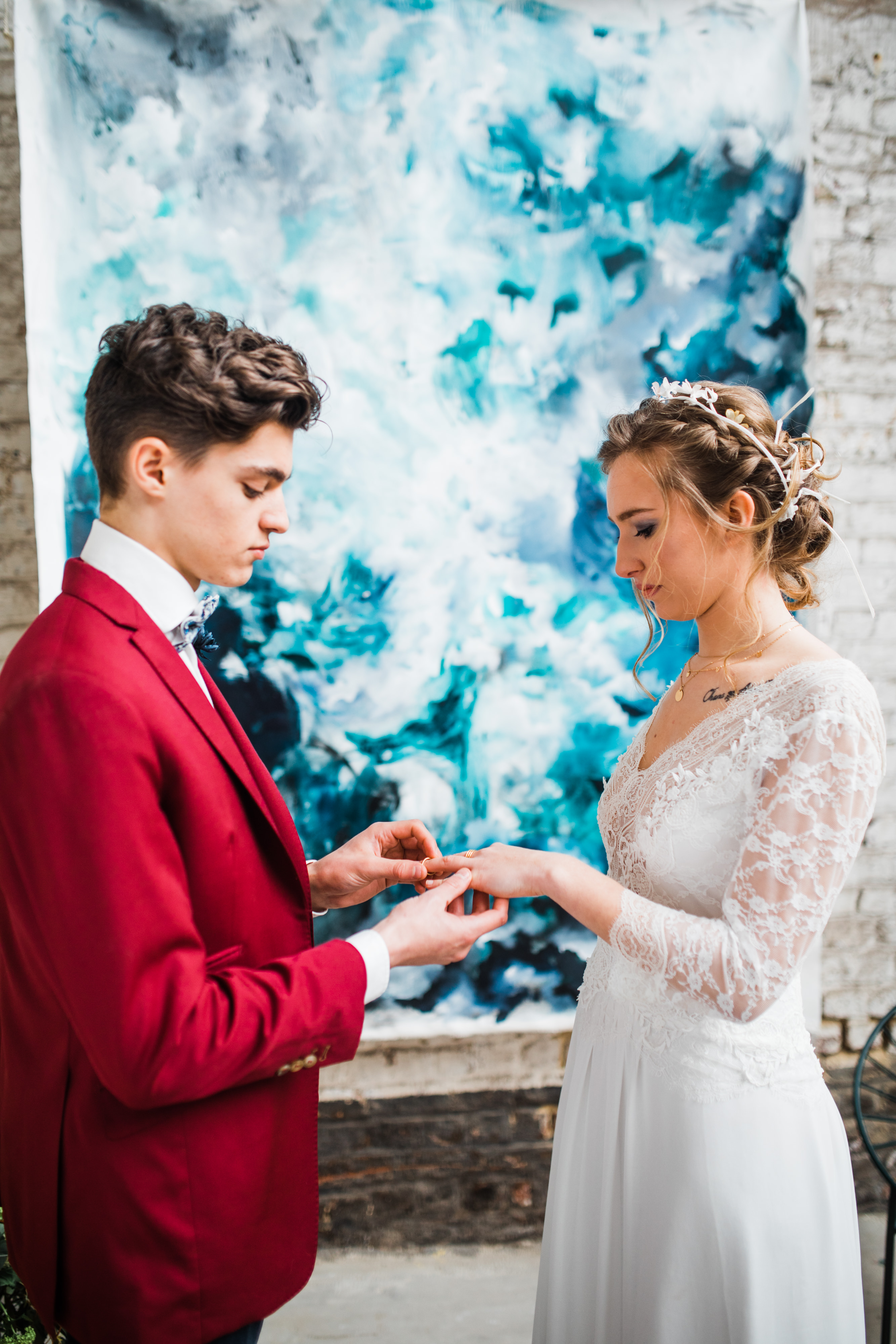 Shooting de robes de mariée par Queen to be