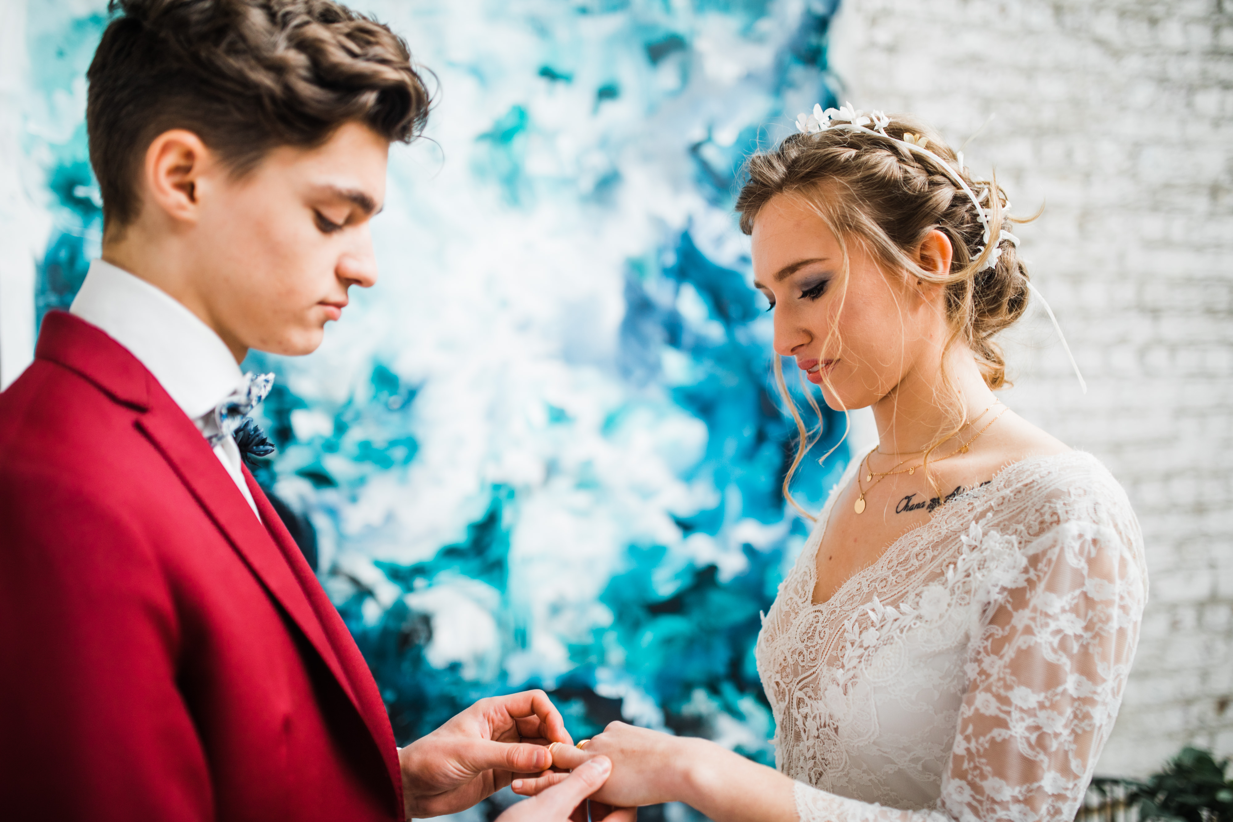 Shooting de robes de mariée par Queen to be