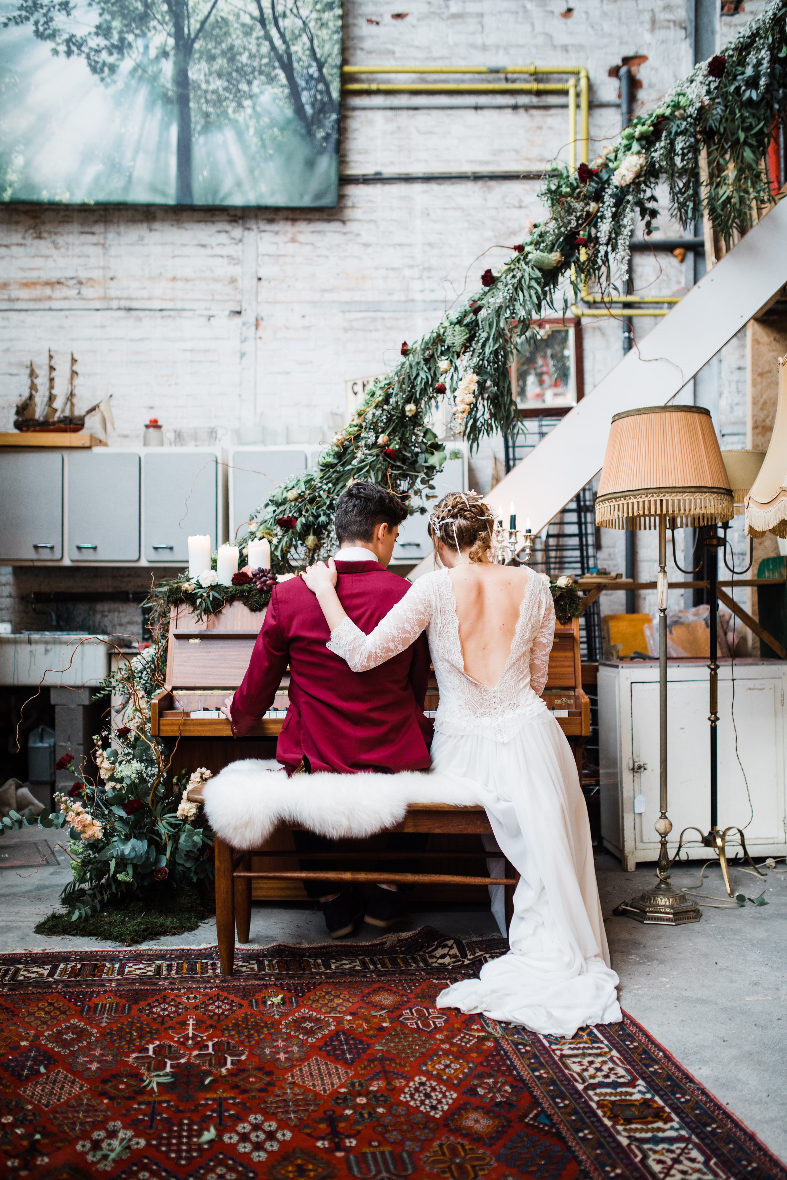 Shooting de robes de mariée par Queen to be
