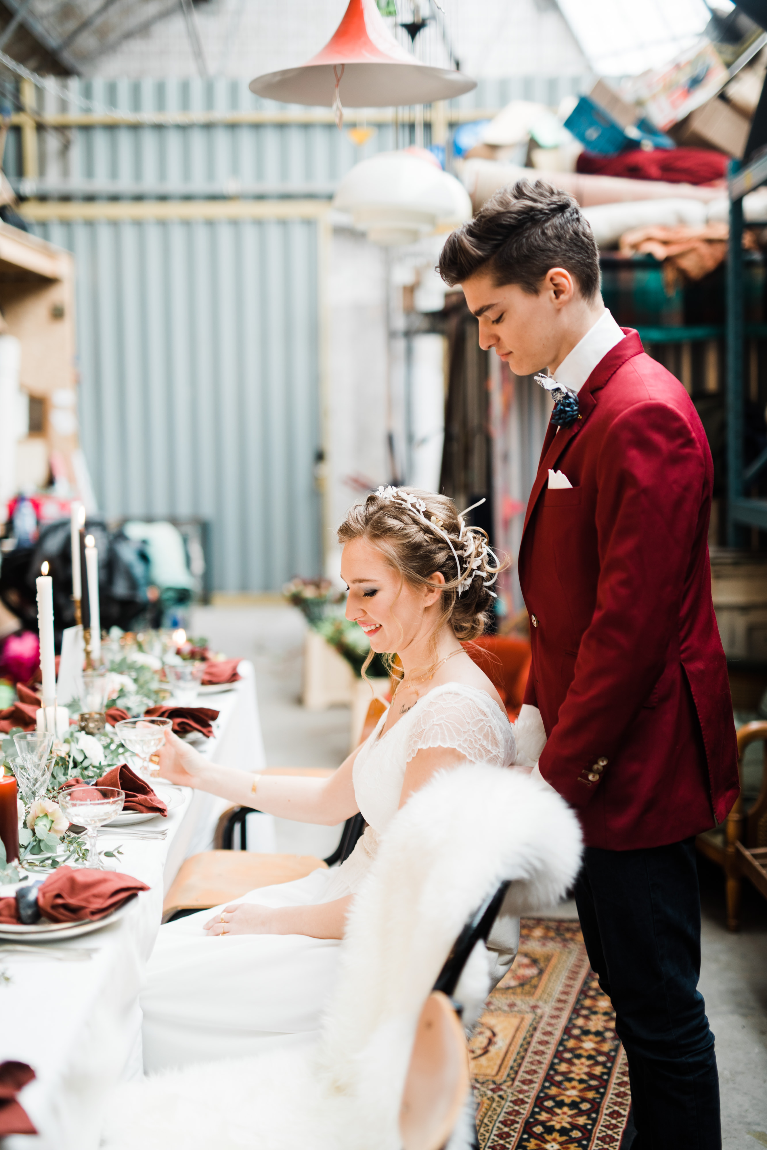 Shooting de robes de mariée par Queen to be