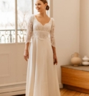 Rosée du Matin, robe de mariée par Elsa Gary, showroom Queen to be à Bruxelles