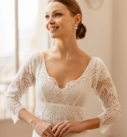 Rosée du Matin, robe de mariée par Elsa Gary, showroom Queen to be à Bruxelles