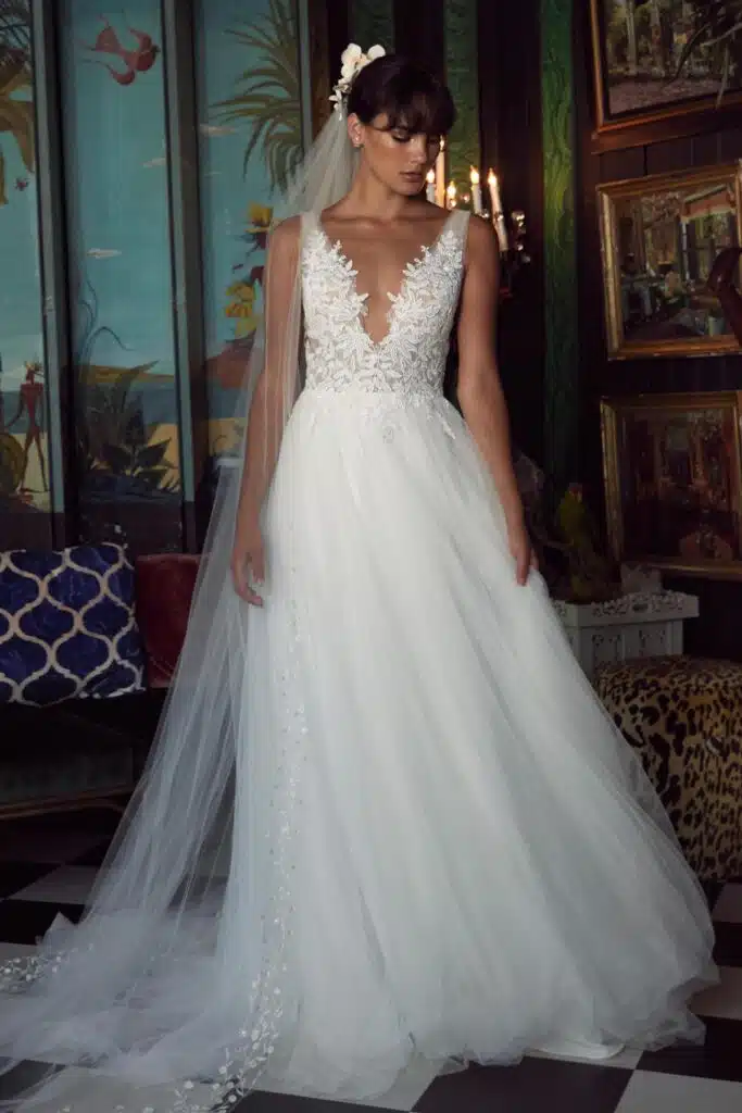 Patterson par Watters, créatrice de robes de mariée chez Queen to be