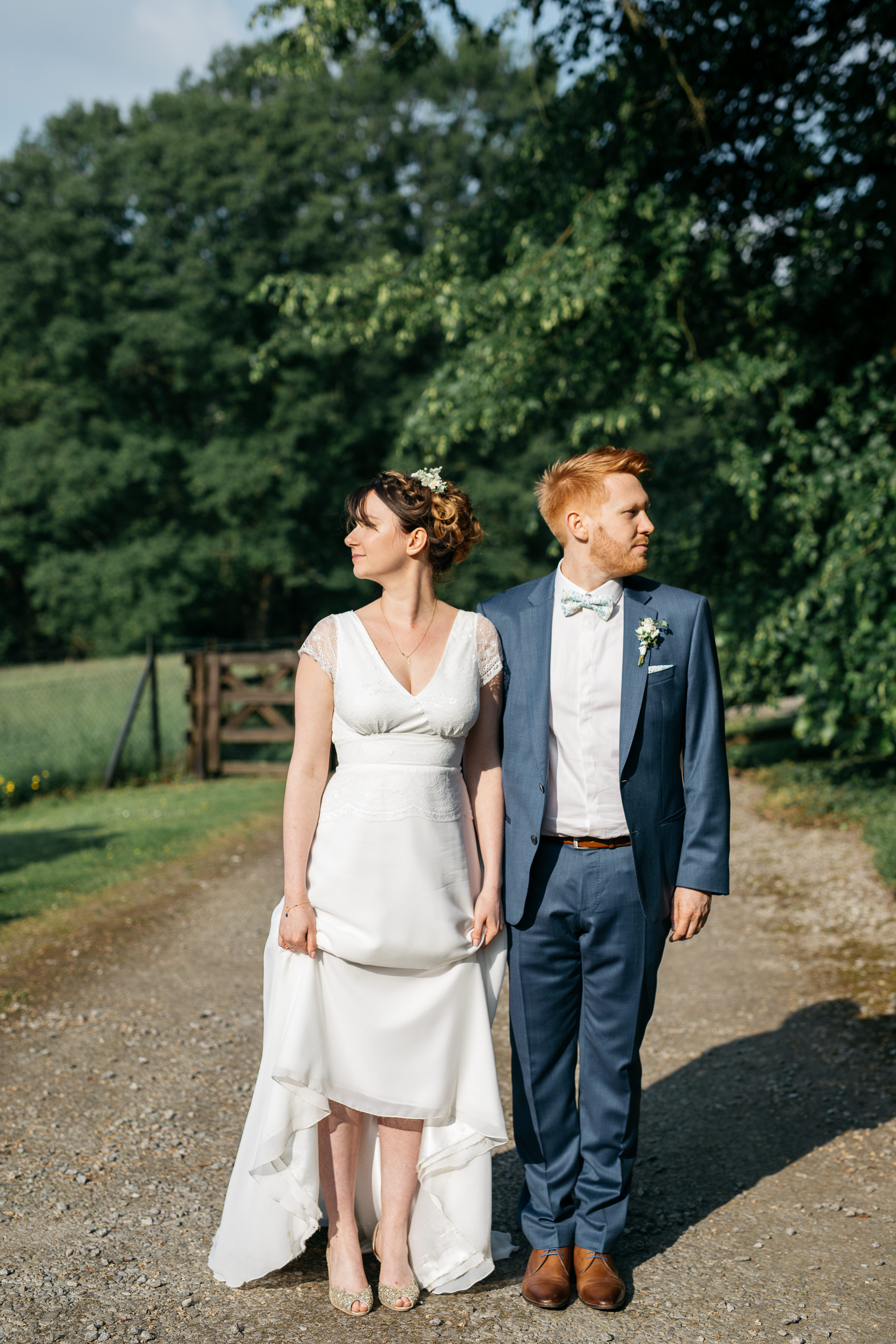Mariage en robe de mariée de chez Queen to be à Bruxelles