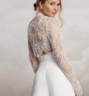 Alexis, robe de mariée Catherine Deane, au showroom Queen to be