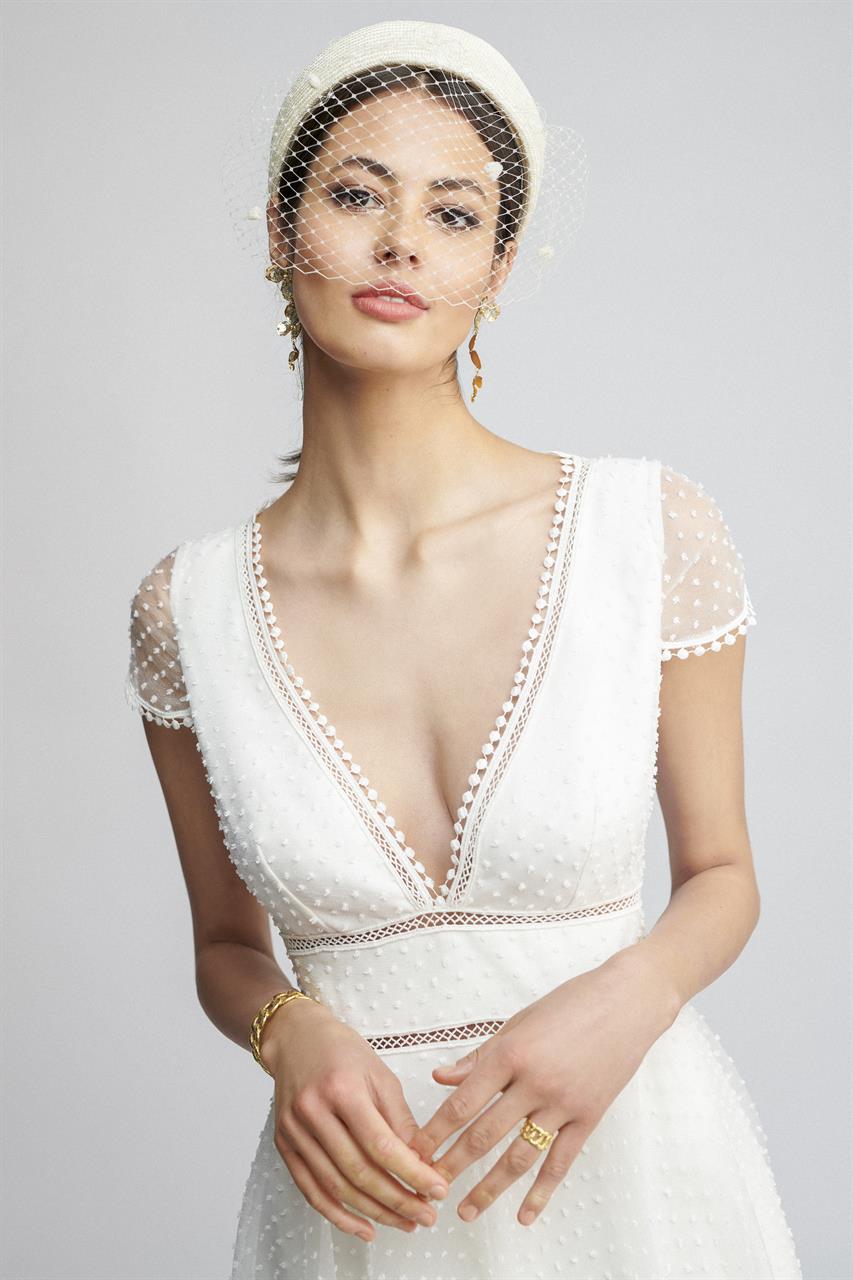 La Nuit Magique, robe de mariée Marylise, au showroom Queen to be