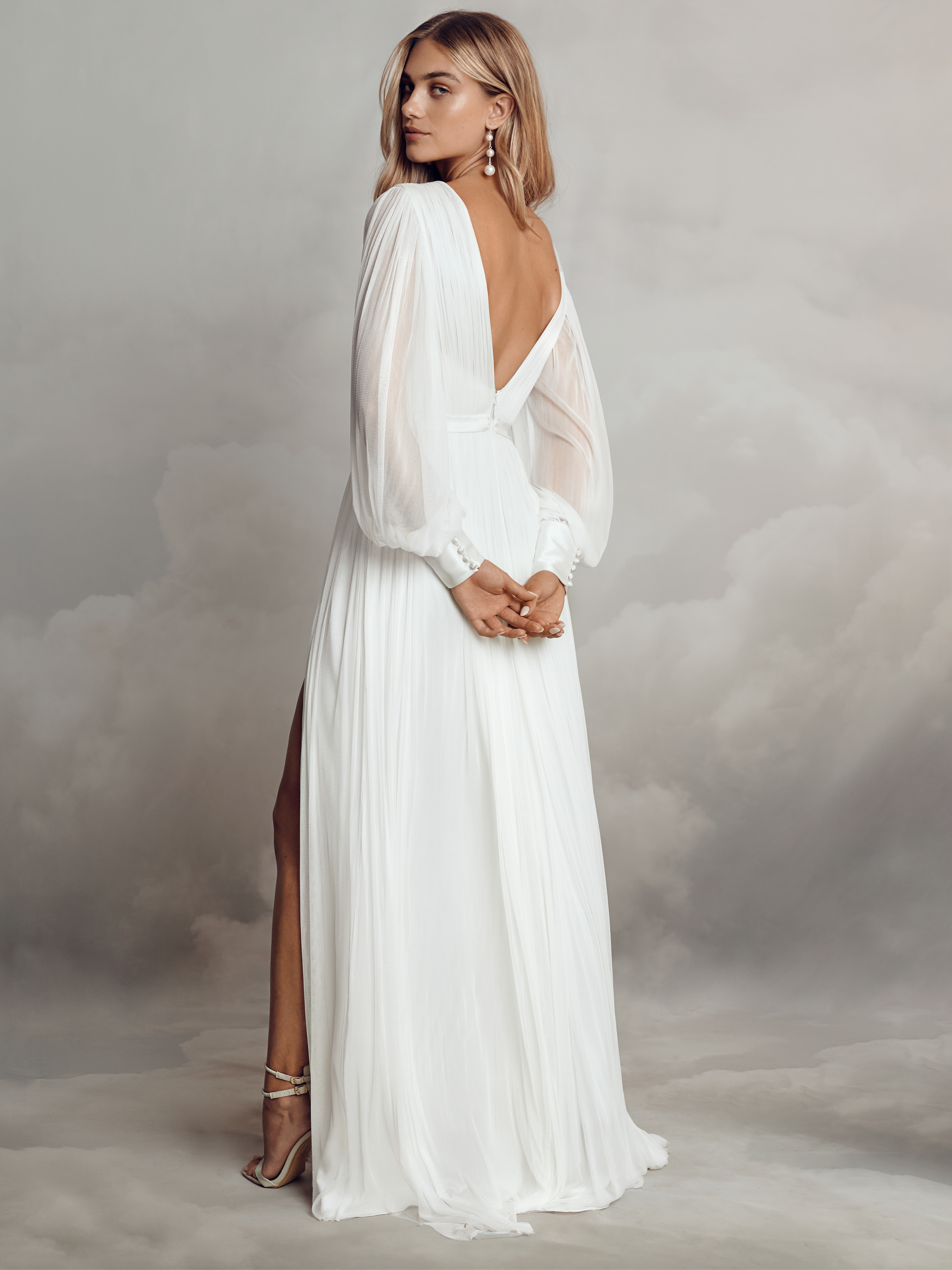 Levi Gown, robe de mariée Catherine Deane, au showroom Queen to be