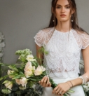 Monique, robe de mariée Catherine Deane, au showroom Queen to be