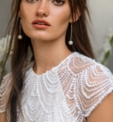 Monique, robe de mariée Catherine Deane, au showroom Queen to be