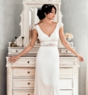 Phoebe, robe de mariée Angeola, au showroom Queen to be