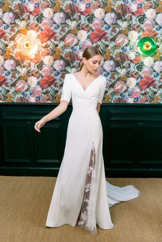 Roma, robe de mariée Angeola, au showroom Queen to be