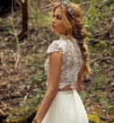 Tori Topper, robe de mariée Catherine Deane, au showroom Queen to be