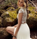 Tori Topper, robe de mariée Catherine Deane, au showroom Queen to be