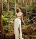 Tori Topper, robe de mariée Catherine Deane, au showroom Queen to be