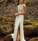 Tori Topper, robe de mariée Catherine Deane, au showroom Queen to be