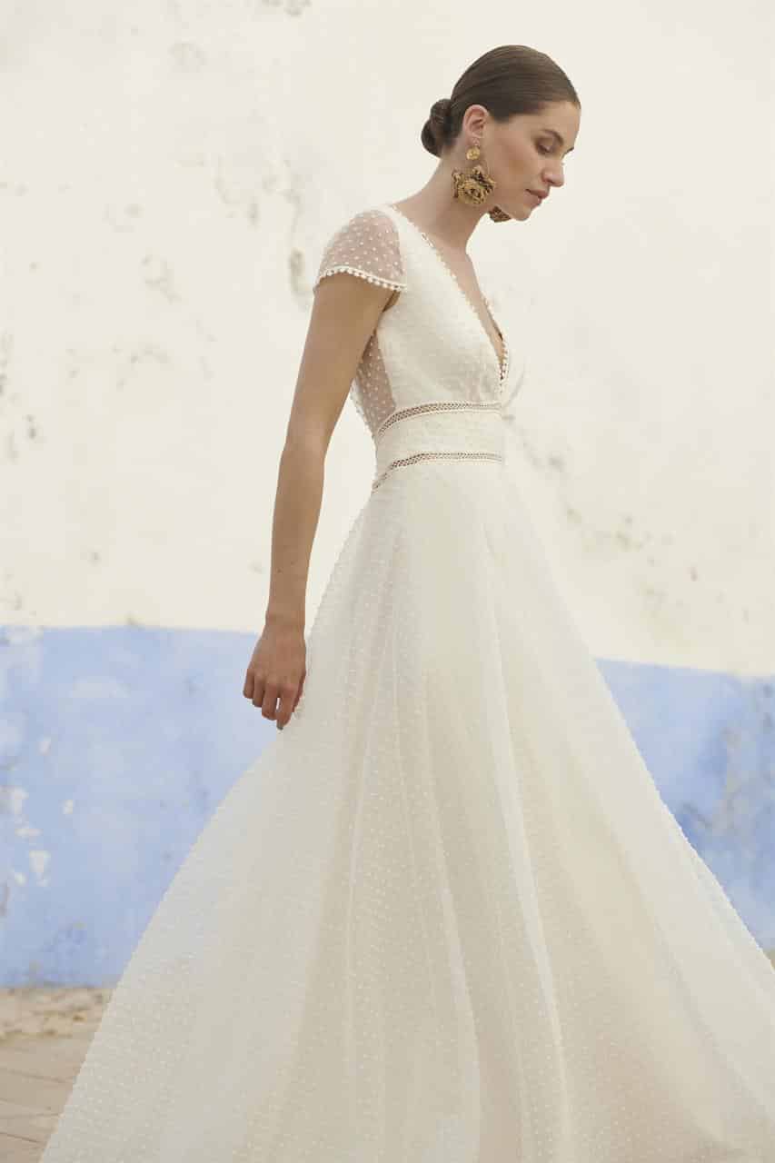 La Nuit Magique, robe de mariée Marylise, au showroom Queen to be