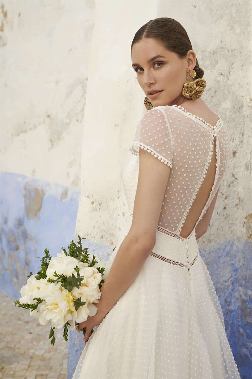 La Nuit Magique, robe de mariée Marylise, au showroom Queen to be