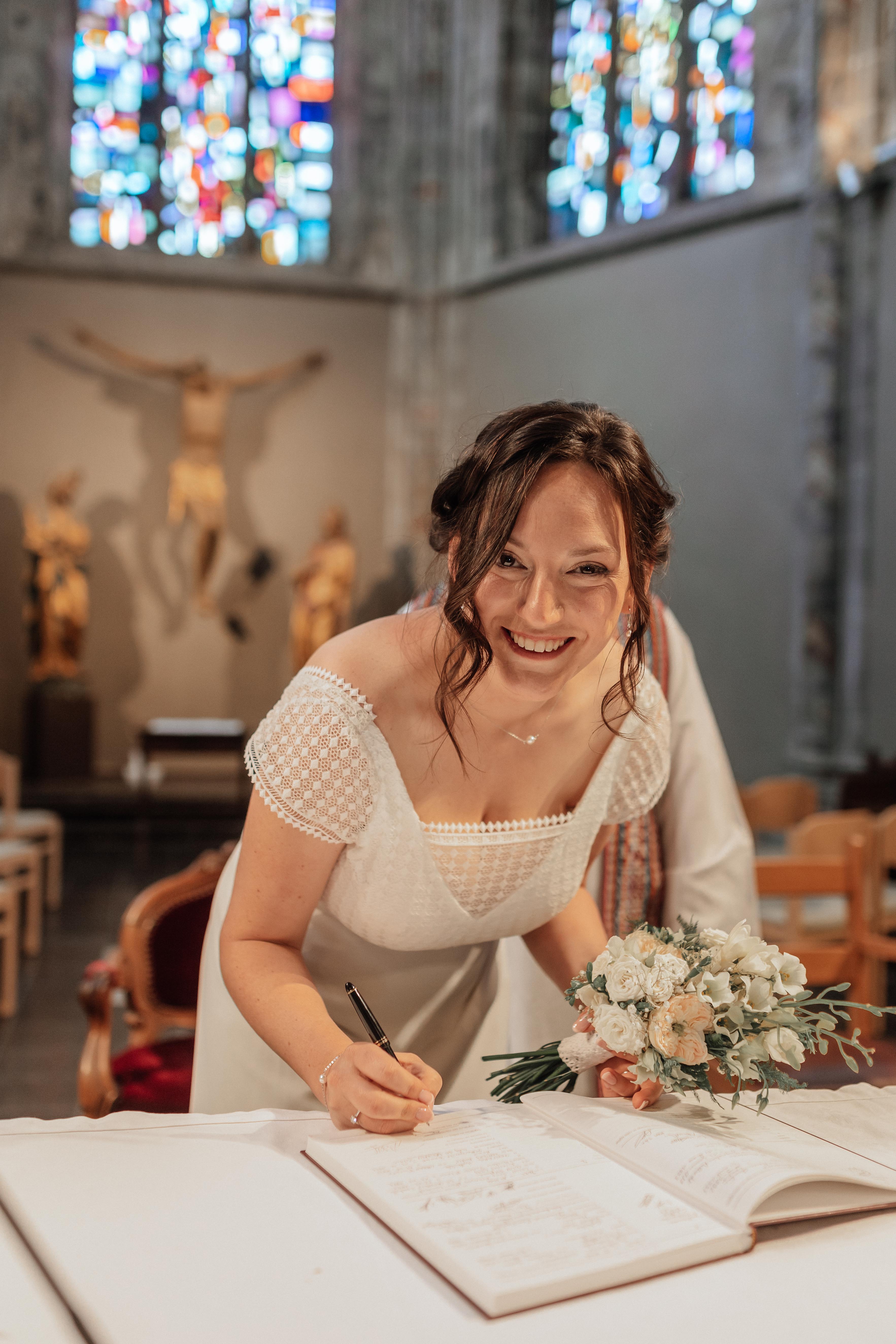 Mathilde, notre Mariée du Jour, avec sa robe de mariée Queen to be