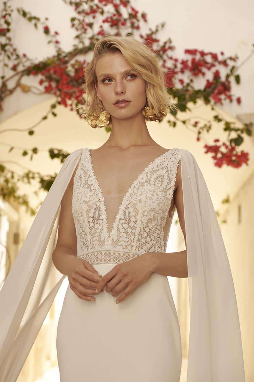 Vivianne, robe de mariée Marylise, au showroom Queen to be