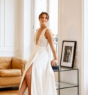 Vénus, robe de mariée par Elsa Gary, showroom Queen to be à Bruxelles