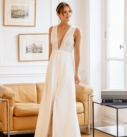 Vénus, robe de mariée par Elsa Gary, showroom Queen to be à Bruxelles