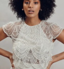 Monique, par Catherine Deane, créatrice de robes de mariée chez Queen to be