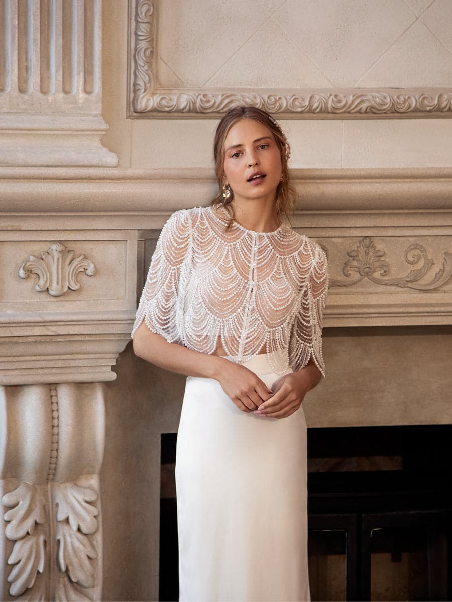 Jewel Jacket par Catherine Deane, créatrice de robe de mariée Jewel Jacket par Catherine Deane, créatrice de robe de mariée