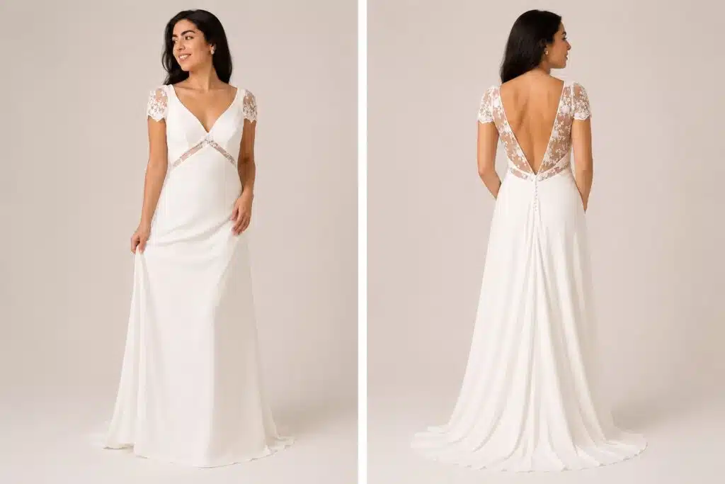 Ambre d'Elsa Gary, une robe de mariée en exclusivité chez Queen to Be.